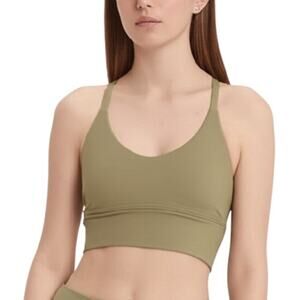OFFLINE by Aerie Real Me Strappy Back Sports Bra Green Small NWT